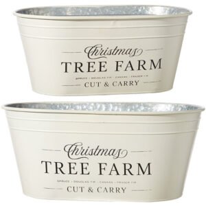 Tree Farm Christmas Buckets